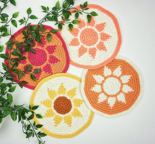 Starburst Coaster by Sophie Stitches UK