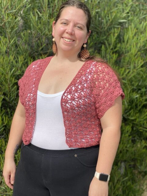 Lotus Blossom Cardigan by Sunshine Queen Fiber Arts