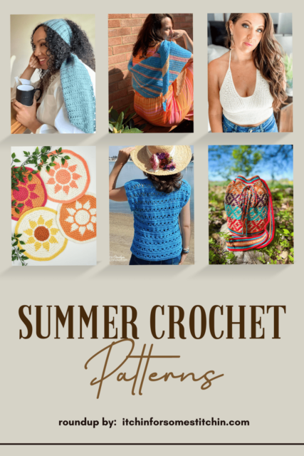 Summer Crochet Patterns Roundup Pinterest Pin