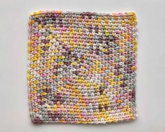 Moss Stitch in a square, Made by Gootie