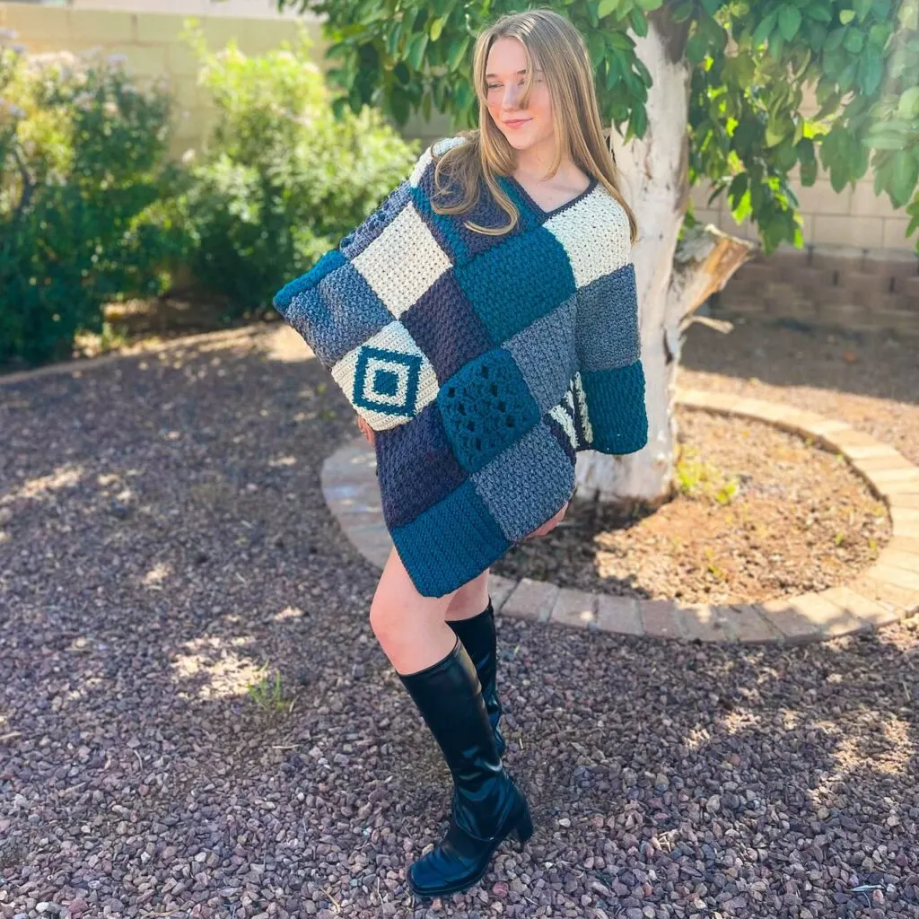 Crochet Sampler Poncho by Itchin' for some Stitchin'
