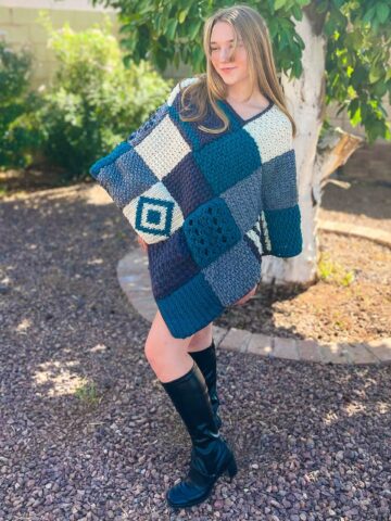 Crochet Sampler Poncho by Itchin' for some Stitchin'