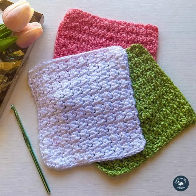 Crochet Seed Stitch Squares by Itchin' for some Stitchin'