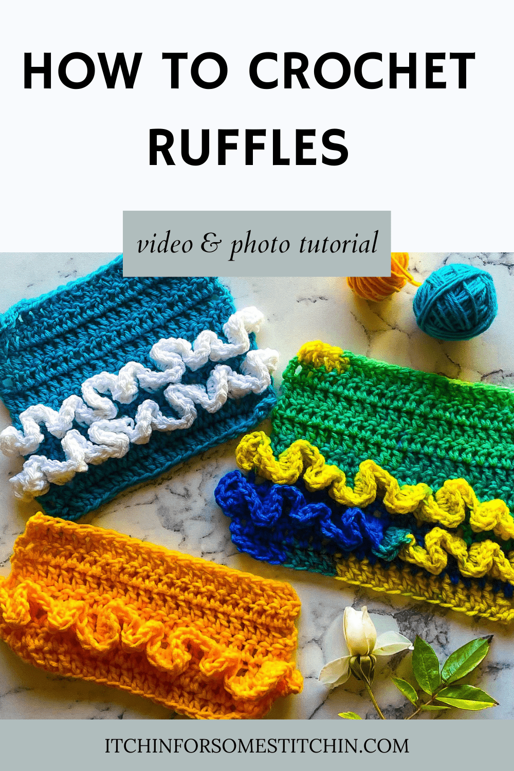 How to Crochet Ruffles ITCHIN' FOR SOME STITCHIN'