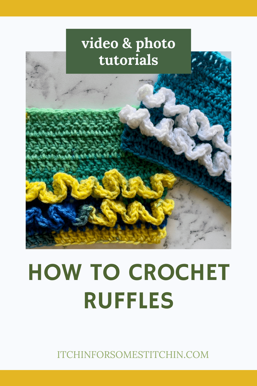 How to Crochet Ruffles ITCHIN' FOR SOME STITCHIN'