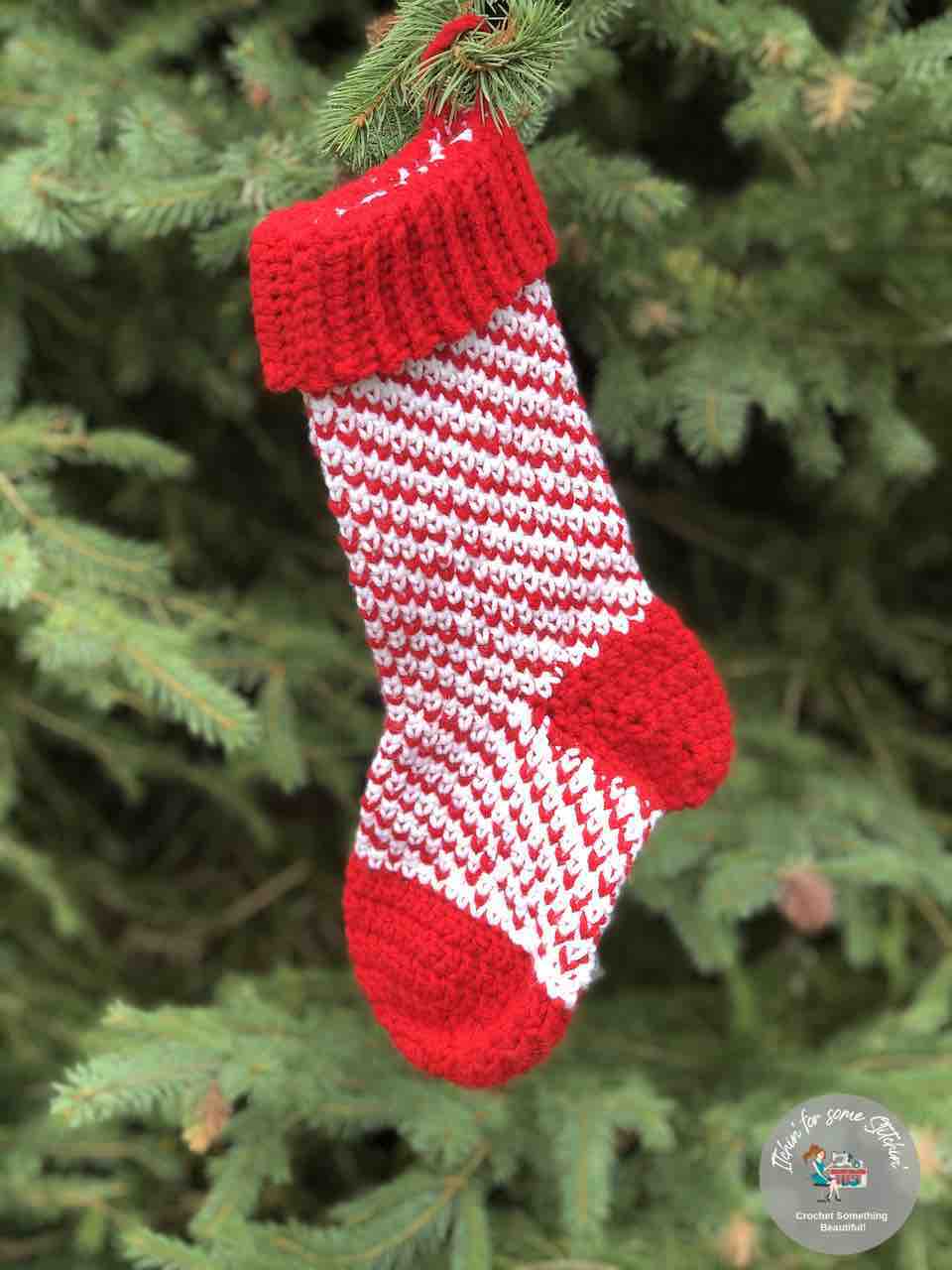 Crochet Christmas Stocking Free Pattern | ITCHIN' FOR SOME STITCHIN'