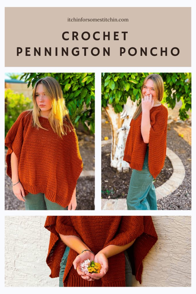 Pennington Crochet Poncho Pin