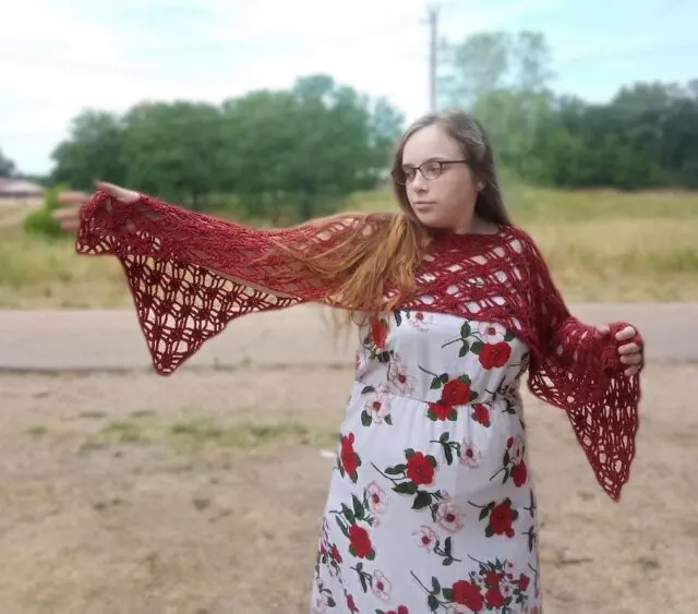 Willow Lace Crochet Shawl Pattern