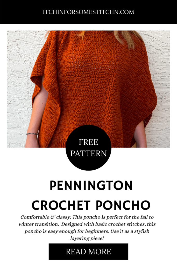 Pennington Crochet Poncho Pin