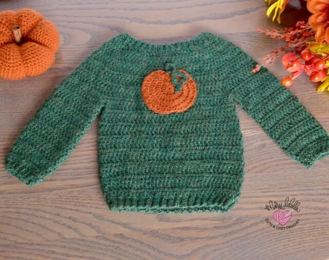 Fall Baby Crochet Pullover Sweater Pattern