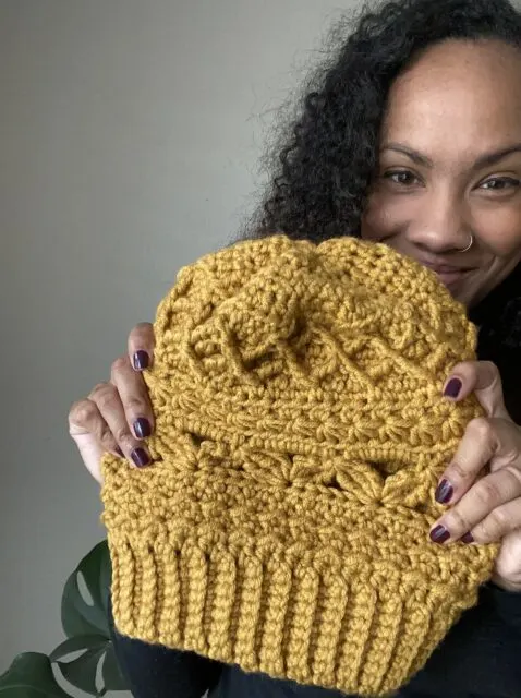 Pineapple and Pine Crochet Beanie Pattern