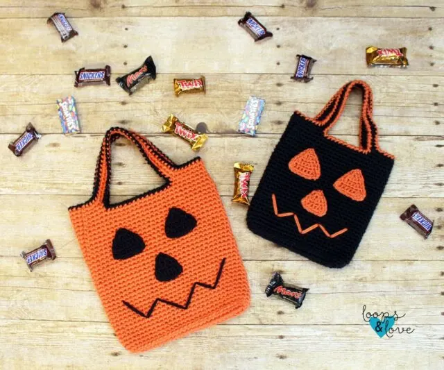 Pumpkin Trick-or-Treat Bags