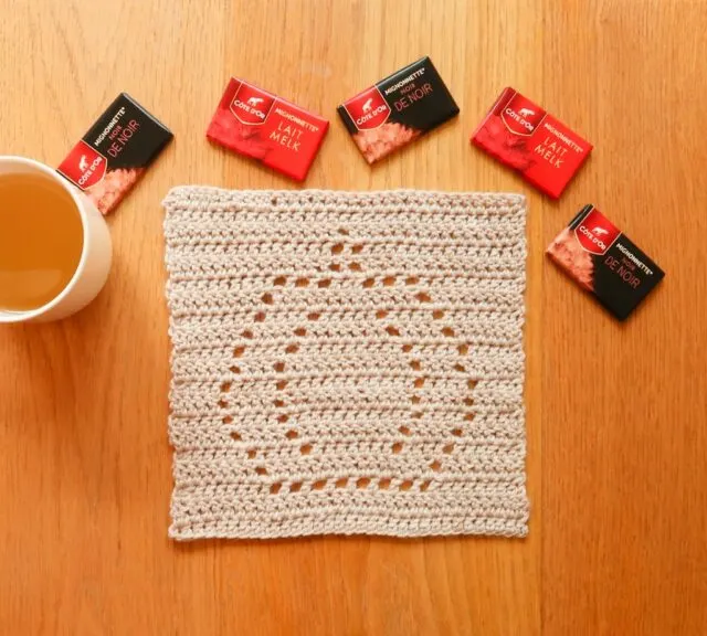 Pumpkin Crochet Square by Knitting With Chopsticks