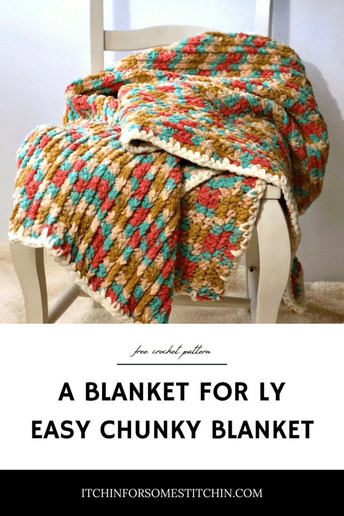 Easy Chunky Crochet Blanket Pin 5
