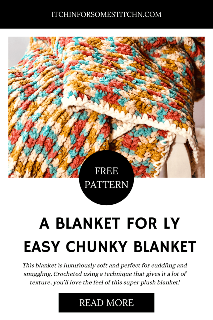 Easy Chunky Crochet Blanket Pin 7