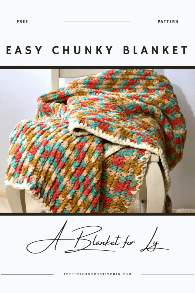 Easy Chunky Crochet Blanket Pin 6