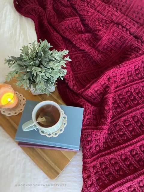 Cora Crochet Throw by Hooks, Books, and Wanderlust