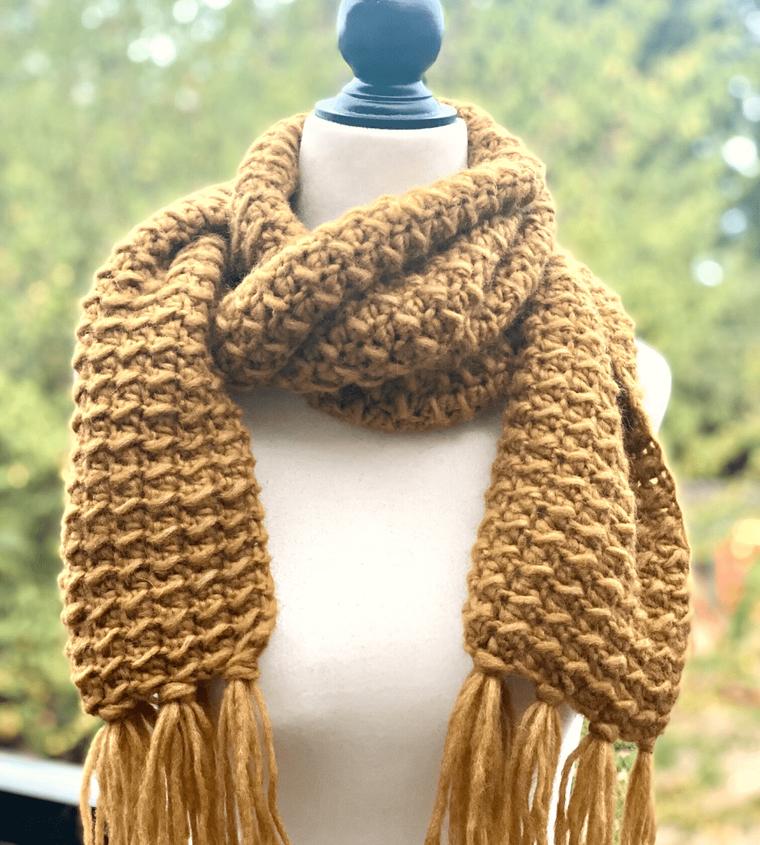 Glenayr Crochet Scarf by Through the Loop Yarn Craft