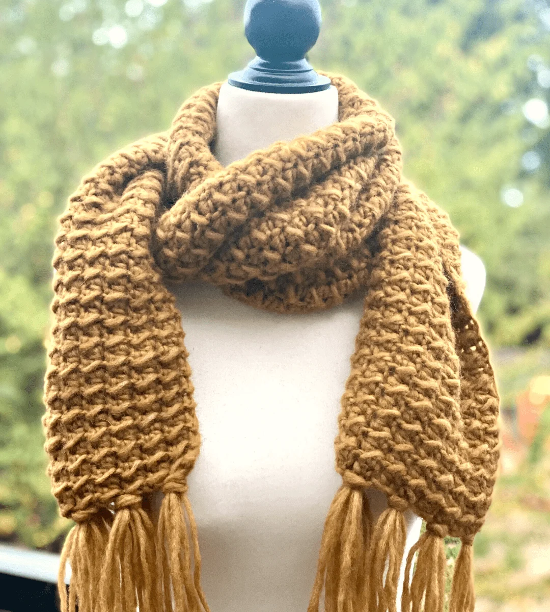 Glenayr Crochet Scarf by Through the Loop Yarn Craft