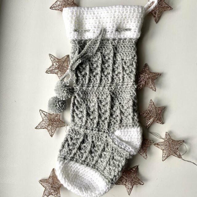 Rustic Pines Crochet Stocking by Crafting for Weeks