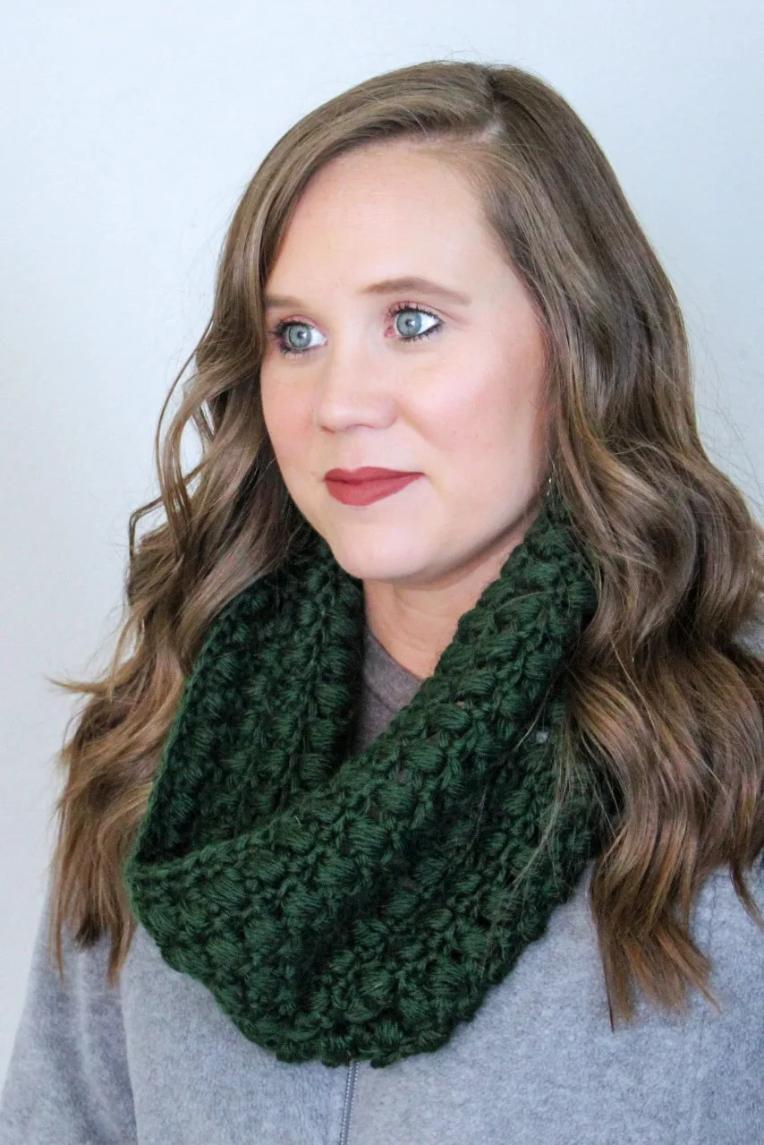 Winter Blooms Crochet Cowl by Two Brothers Blankets