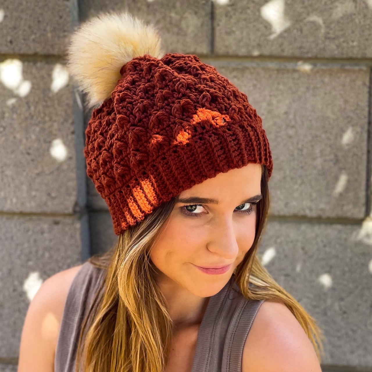 Free Crochet Pattern: Leafhopper Beanie with Leaf-Inspired Cluster