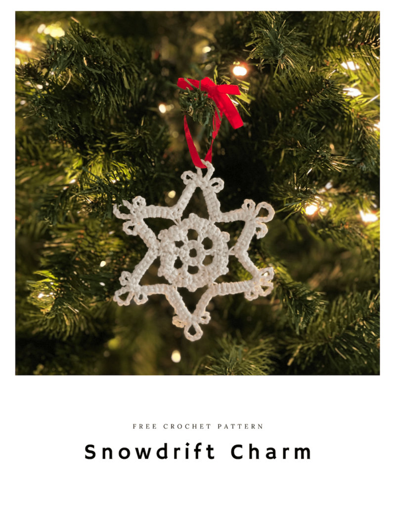 Crochet Snowflake 10 - Snowdrift Charm