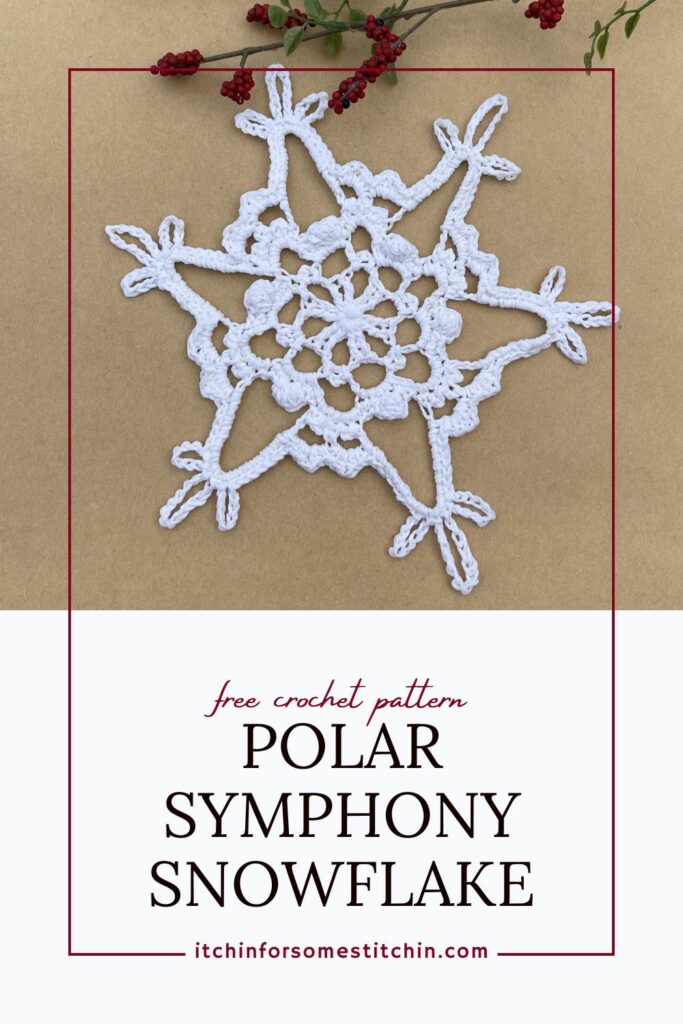 Click here to share the Polar Symphony Crochet Snowflake on Pinterest