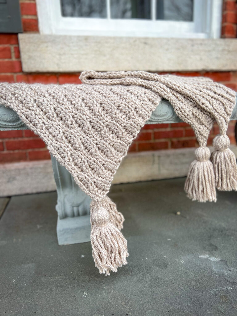 Fireside Crochet Blanket by Spotted Horse Design Co