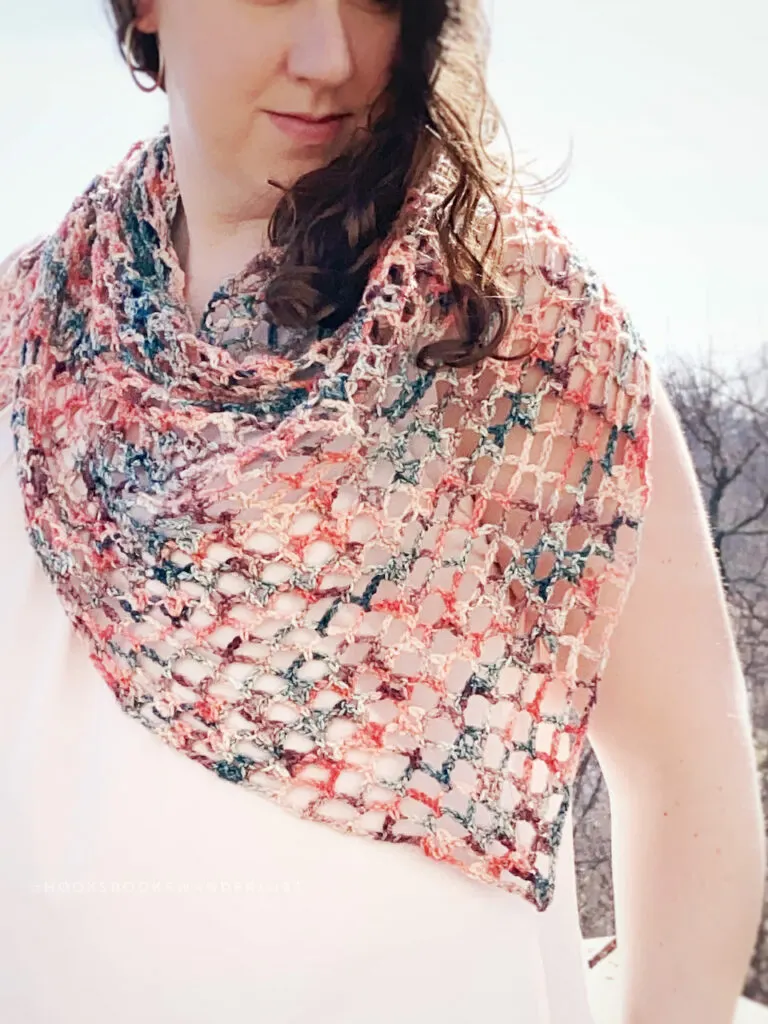 The Iris Crochet Shawl by Hooks, Books, & Wanderlust