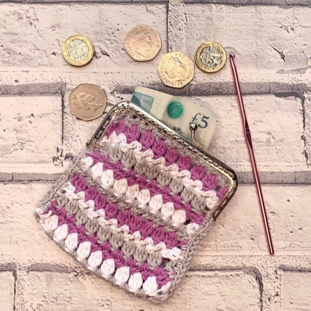 Ides of March Crochet Coin Purse by Cosy Rosie UK