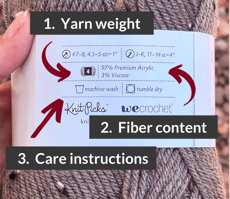 Typical Yarn Label