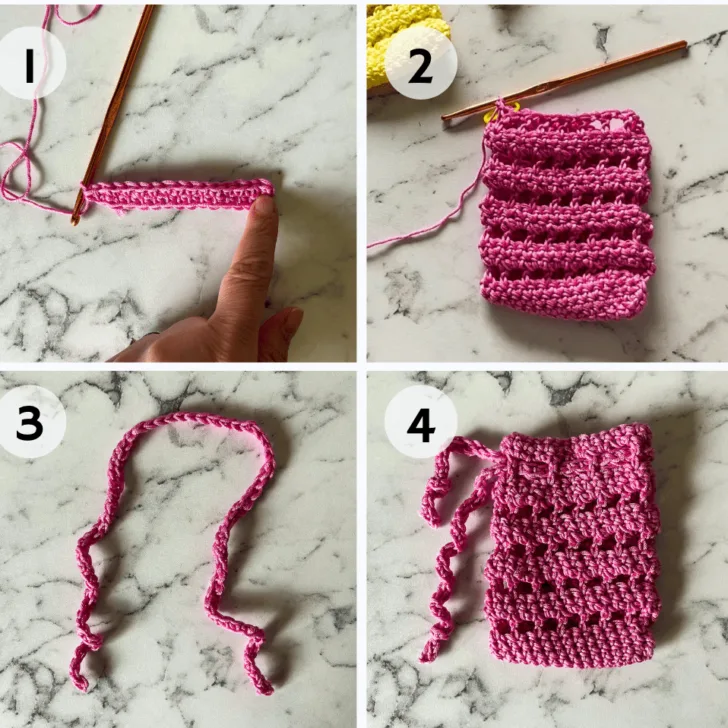 Crochet Soap Saver Construction