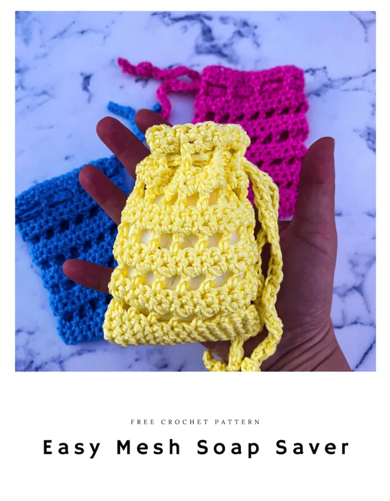 Cotton soap clearance bag crochet pattern