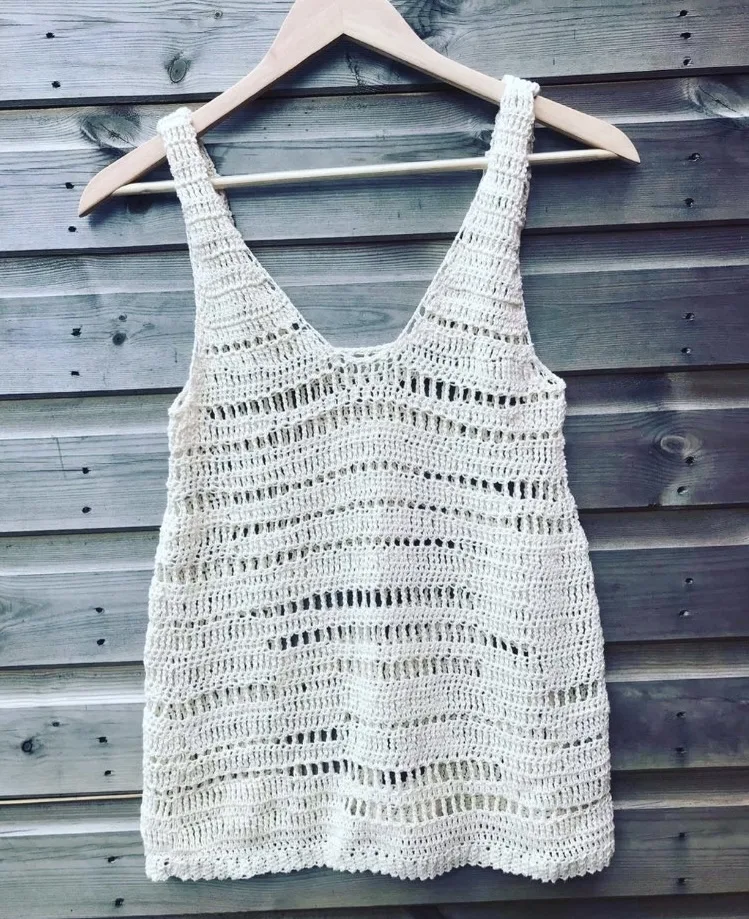 Crochet Top Lune White