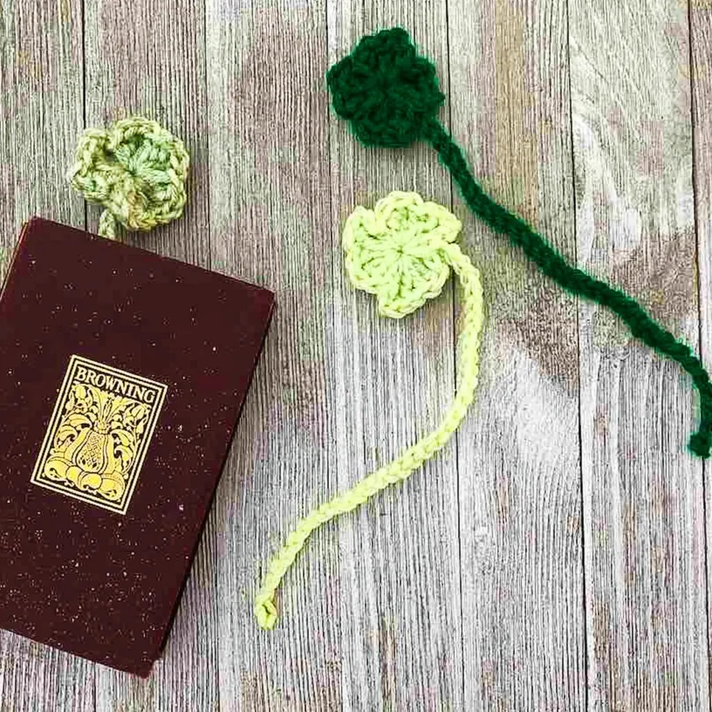 Shamrock Crochet Bookmark