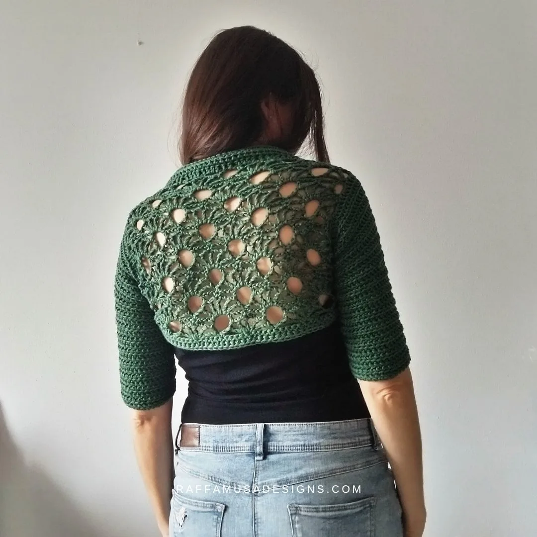 Glitzy Crochet Bolero - Raffamussa Designs