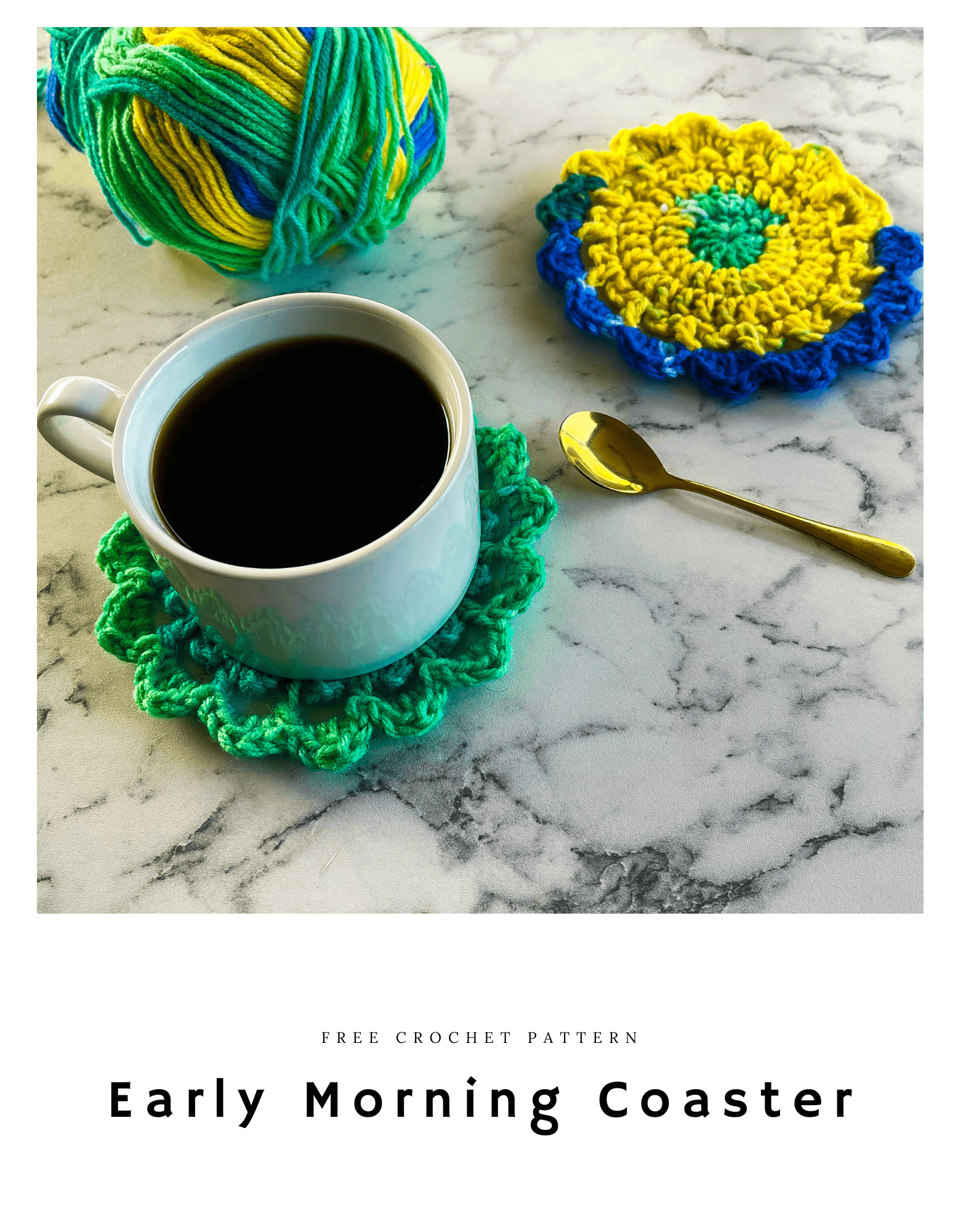 Early Morning Crochet Coasters Pattern