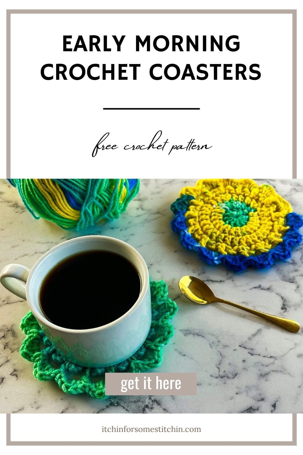 Early Morning Crochet Coasters_Pin 10
