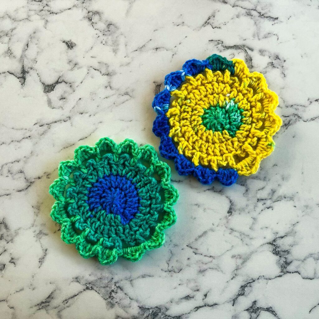Early Morning Crochet Coaster Free Pattern