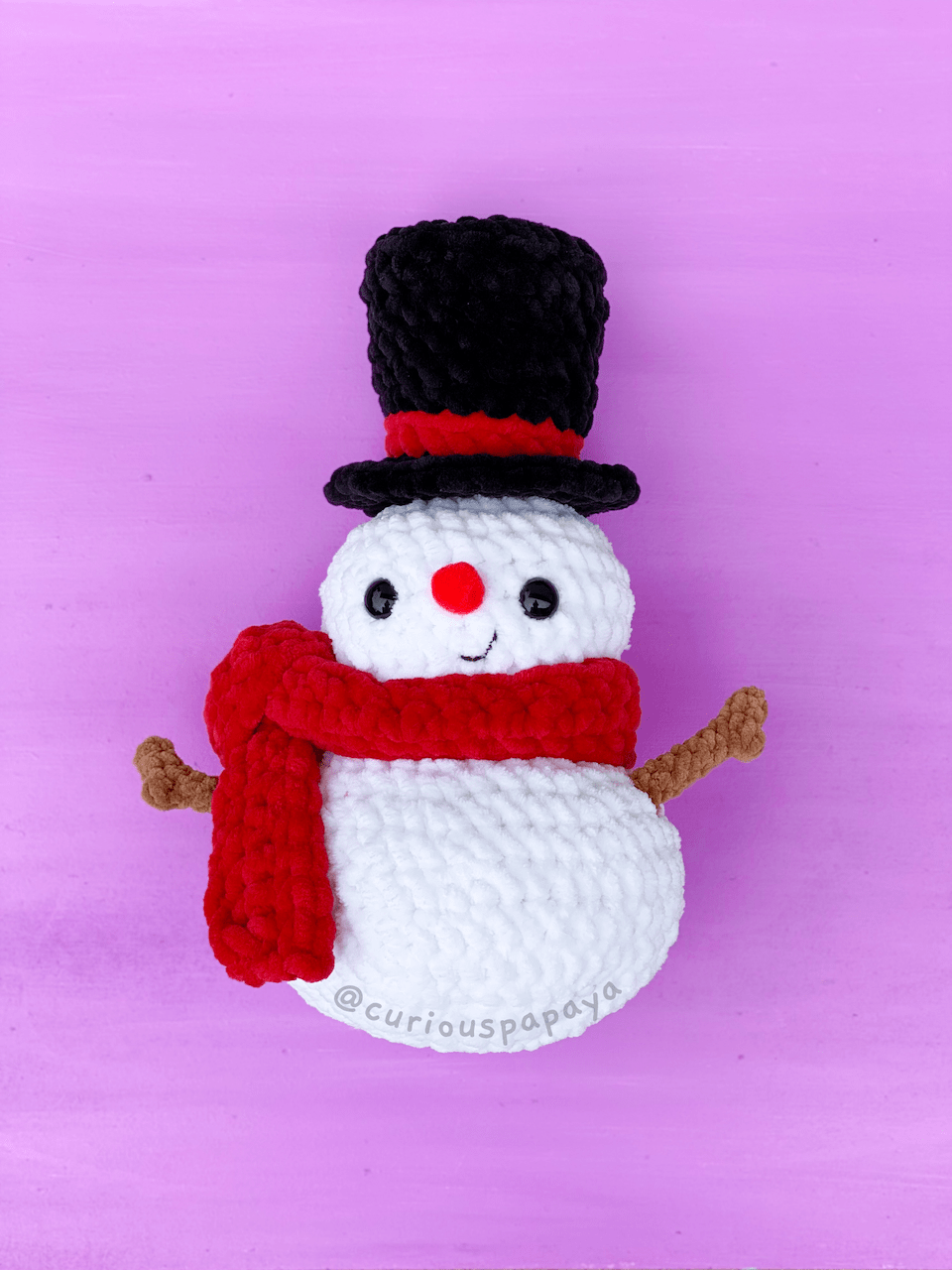 Crochet Dress-up Snowman by Curious Papaya