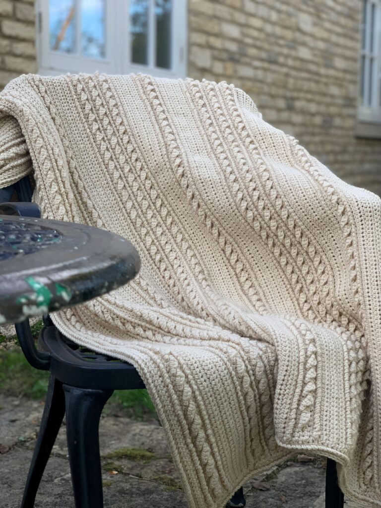 Crochet Fisherman's Blanket by Dora Does