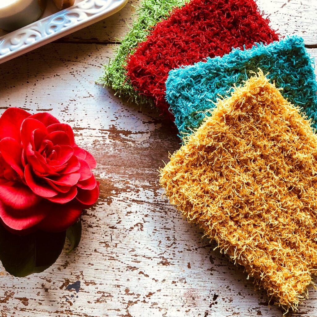 Big and Thick Crochet Dish Scrubby