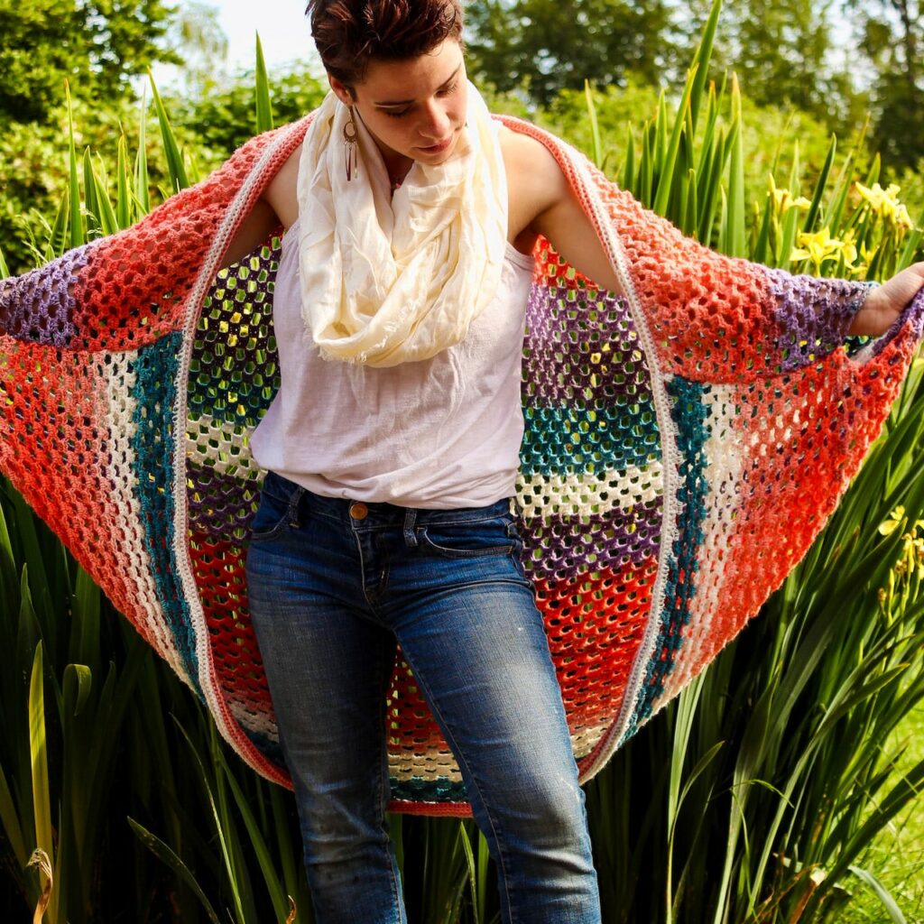 Boho Goddess Crochet Blanket Cardigan