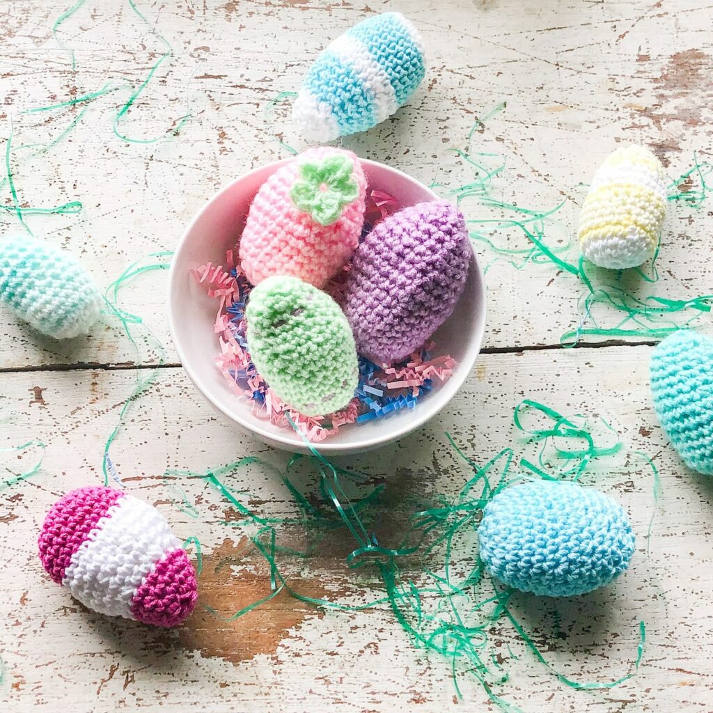 Easy Crochet Easter Eggs