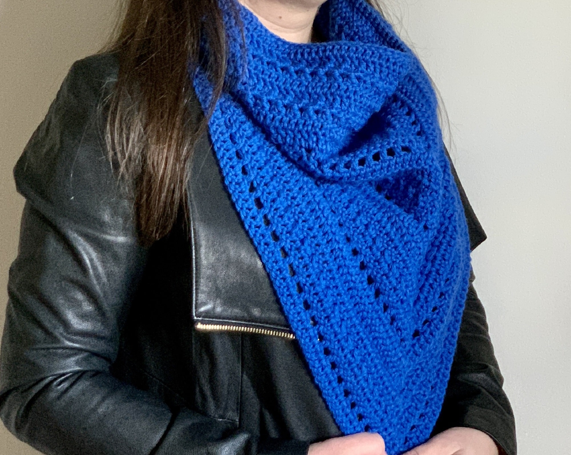 Alapi Crochet Triangle Cowl by Just One Hook Designs