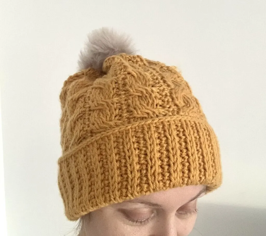 Winding Cables Crochet Beanie by Exquisite Crochet UK