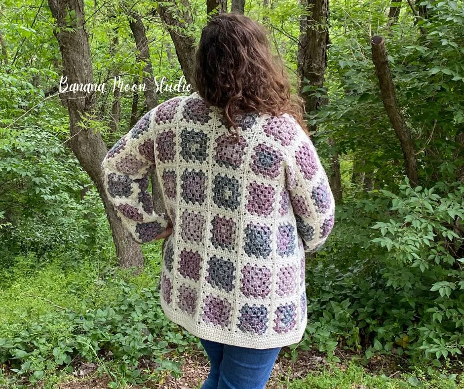 The Gracemont Crochet Granny Square Cardigan by Banana Moon Studio