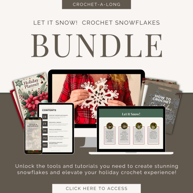 The Let It Snow! Crochet Snowflakes VIP Bundle